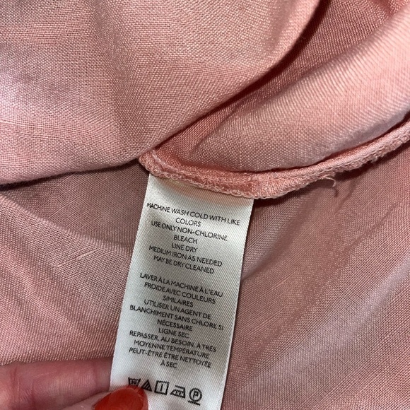 Anthropologie Pilcro Ruffled Placket Shirt Small Petite Cottagecore Prairie - Picture 5 of 6